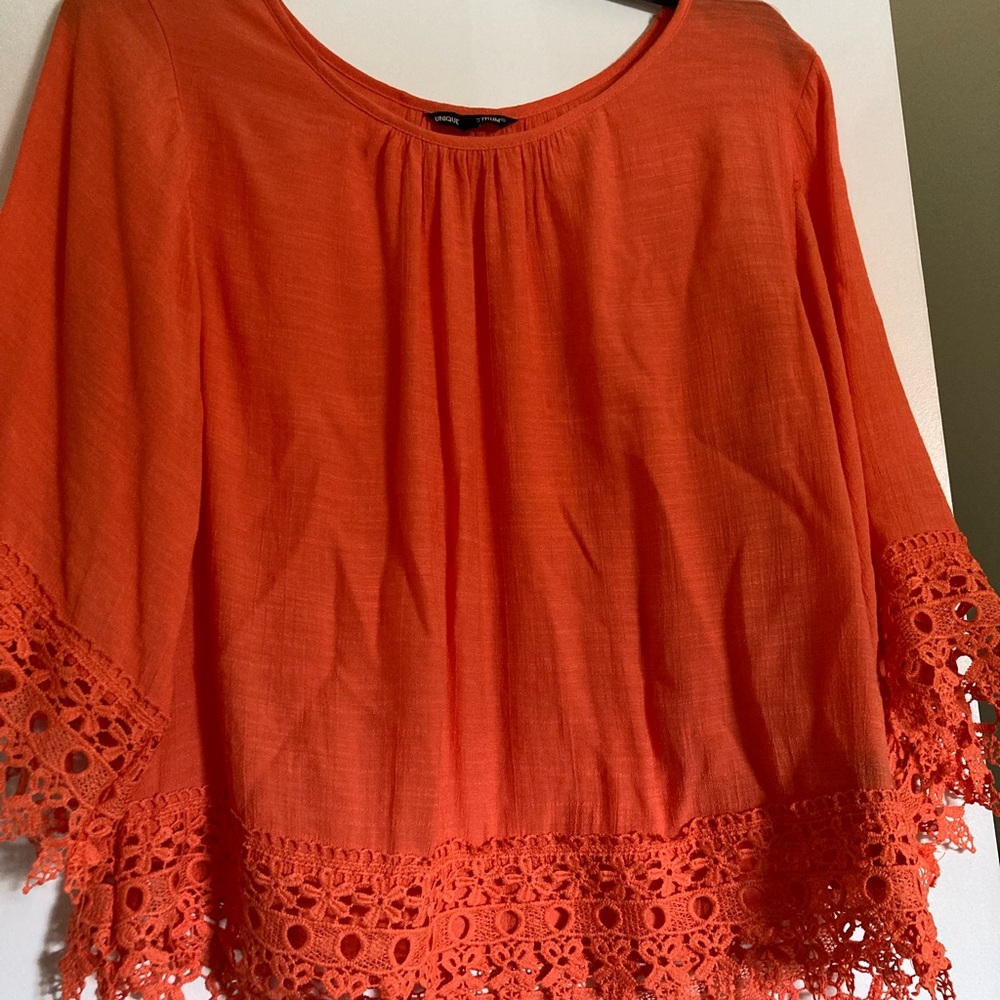 Orange Blouse, size Small
